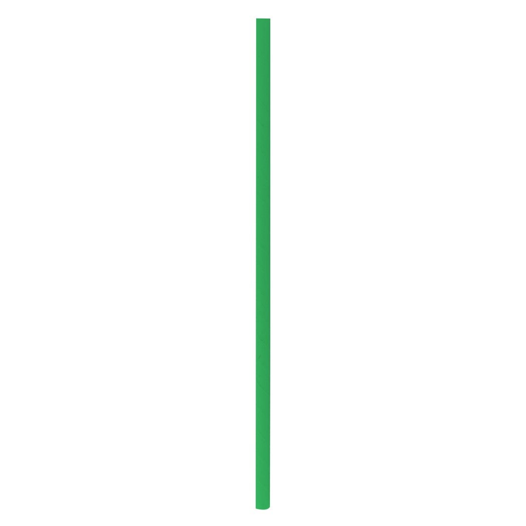 Straws, 7.75 Inch, Green, 7.75 Linear Inch,6 - 500 COUNT