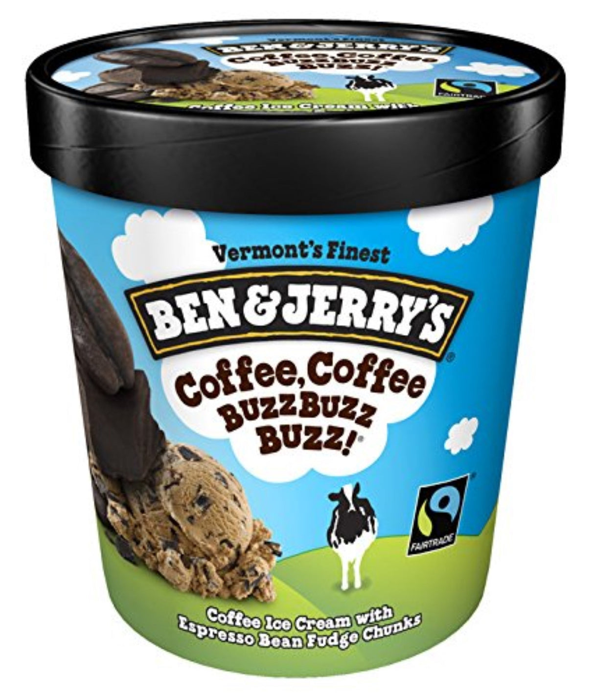 Ice Cream, Hard Serve, Coffee, Coffee Buzz Buzz Buzz, Frozen,8 - 16 FLUID