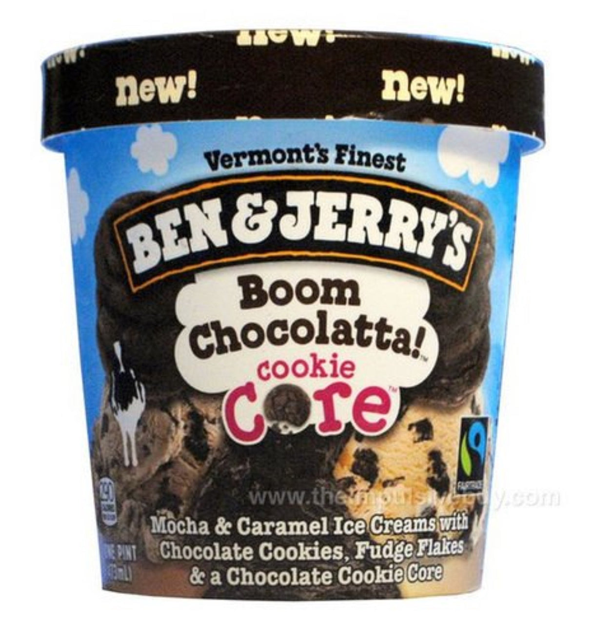 Ice Cream, Hard Serve, Boom Chocolatta, Frozen,8 - 16 FLUID