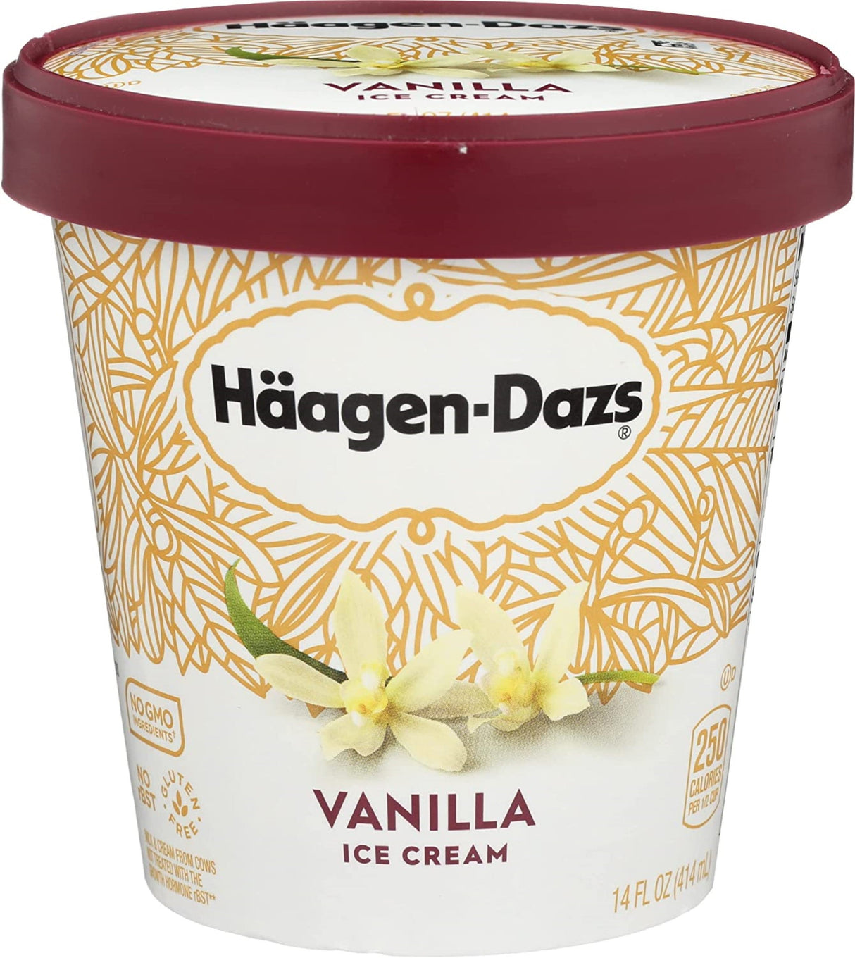 Ice Cream, Hard Serve, Vanilla, Frozen,8 - 14 FLUID