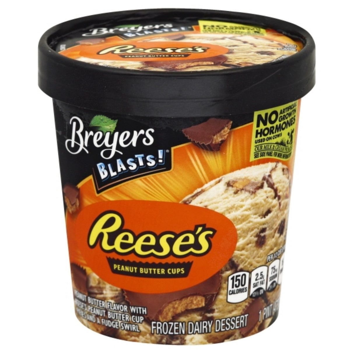 Ice Cream, Hard Serve, Peanut Butter Cups, Cup, 1 Ounce,8 - 16 FLUID