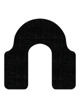 Mats, Toilet, Big A, Black, Antimicrobial,1 - 6 COUNT