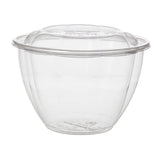 Bowls, Salad, 48 Ounce, Plastic, Clear, Compostable, with Lids, 48 Ounce,1 - 150 COUNT