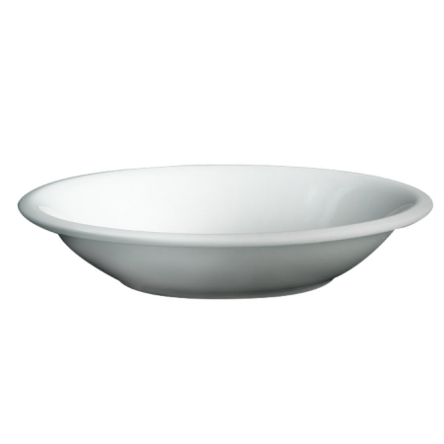 Plates, Coupe, 14 Inch, White, Porcelain,8 - 1 COUNT