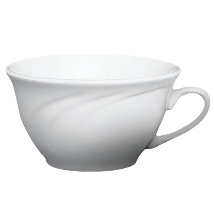 Cups, 8 Ounce, White, Porcelain,6 - 6 COUNT