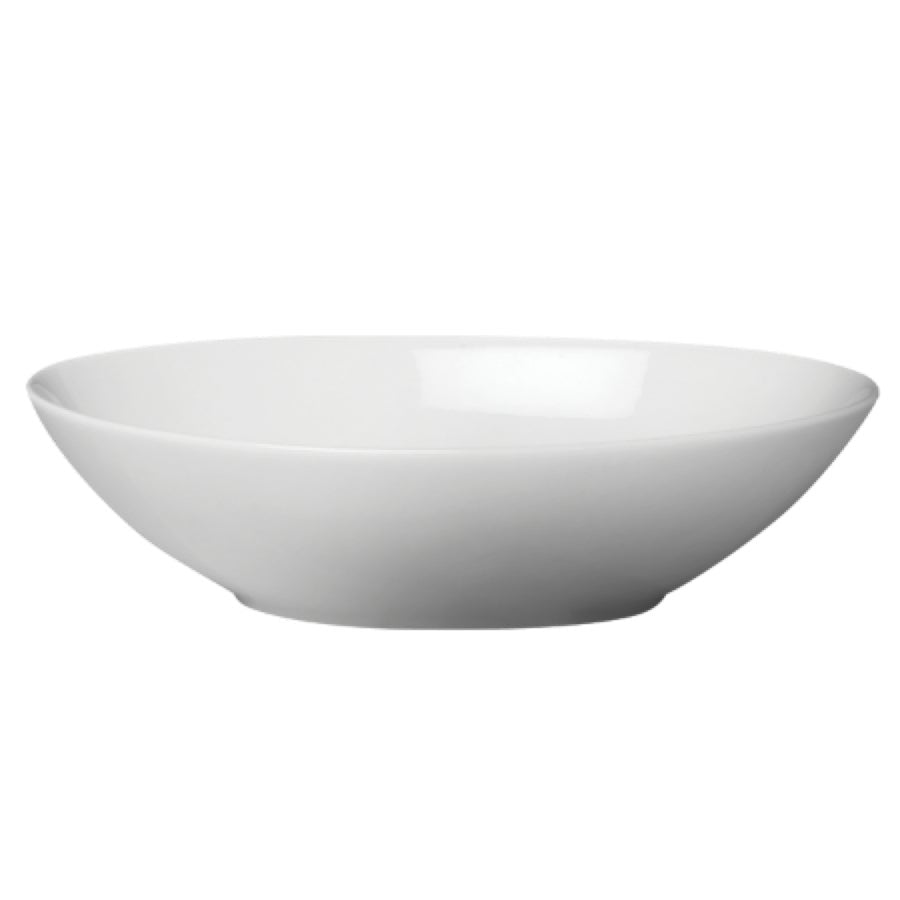 Bowls, 44 Ounce, 10.50 Inch, White, Oval, Porcelain,6 - 2 COUNT