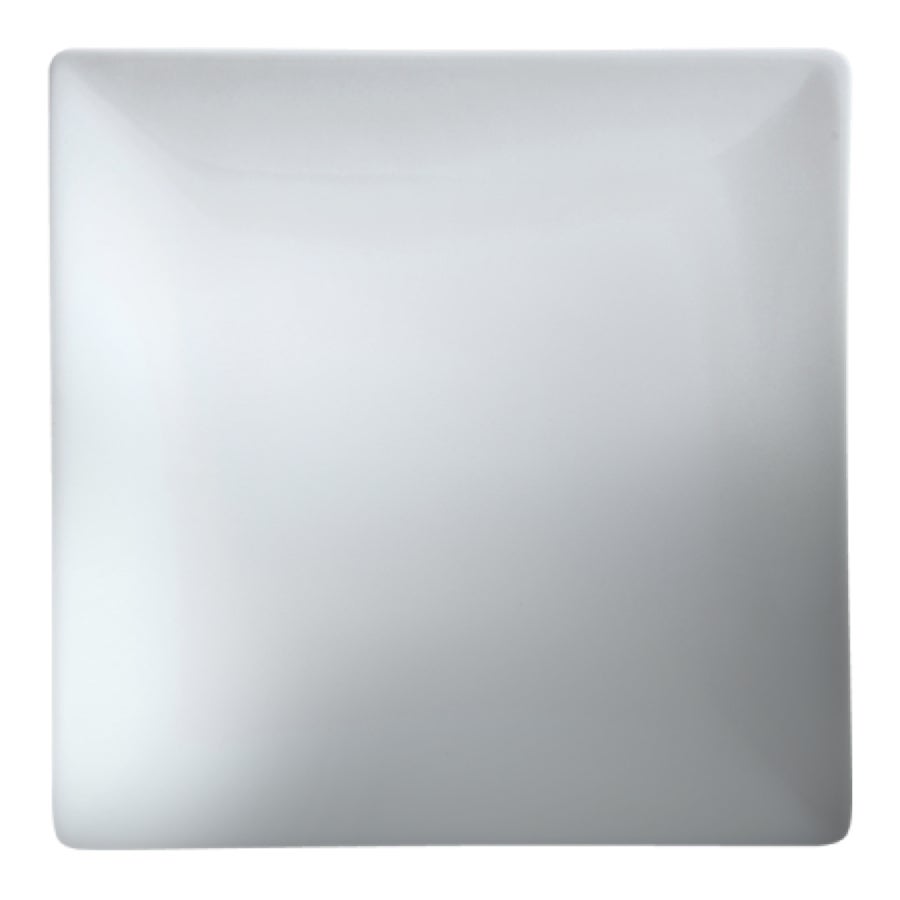 Plates, Coupe, 8.25 Inch, White, Porcelain, Square,4 - 6 COUNT