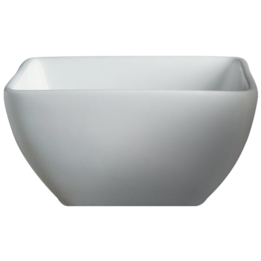 Bowls, 12 Ounce, 4.50 Inch, White, Square, Porcelain,6 - 6 COUNT