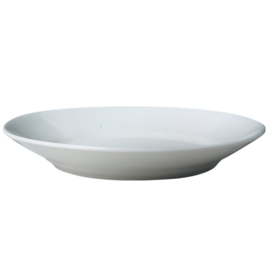 Plates, V Type, 12 Inch, White, Porcelain,6 - 2 COUNT