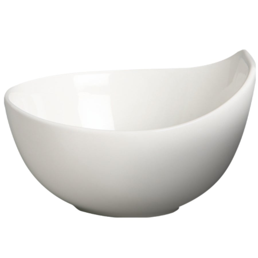 Bowls, Drip, 5.63 Inch, White, Porcelain,6 - 6 COUNT