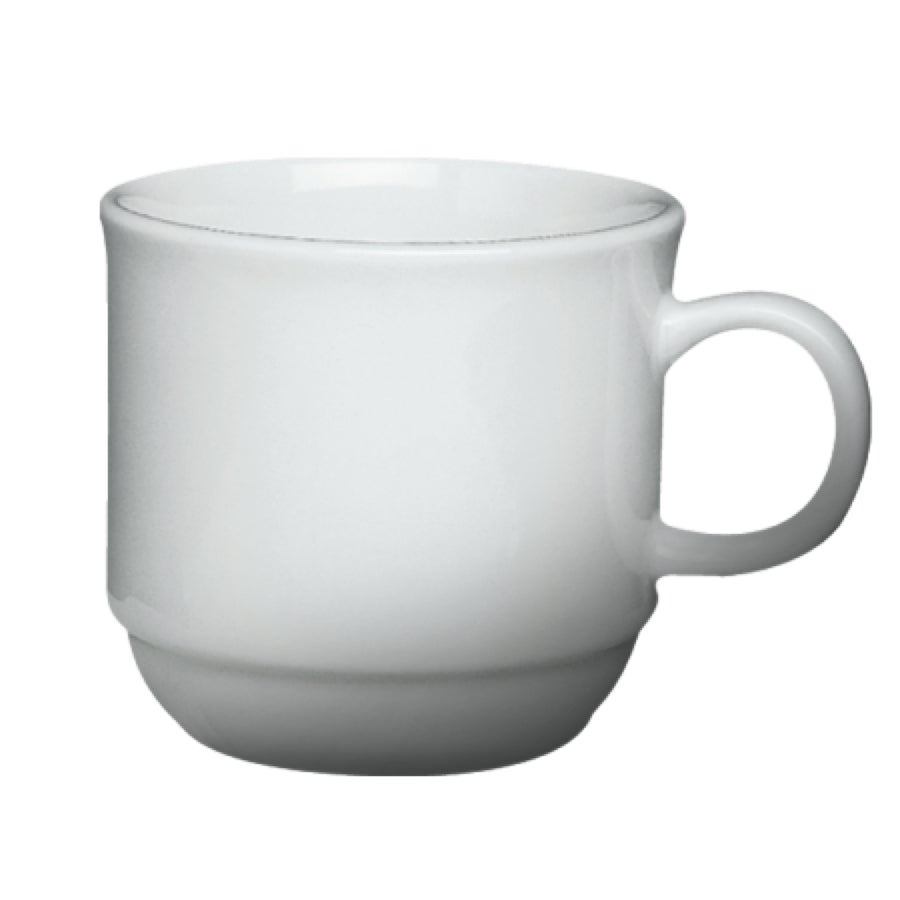 Cups, 5 Ounce, White, Porcelain,8 - 6 COUNT