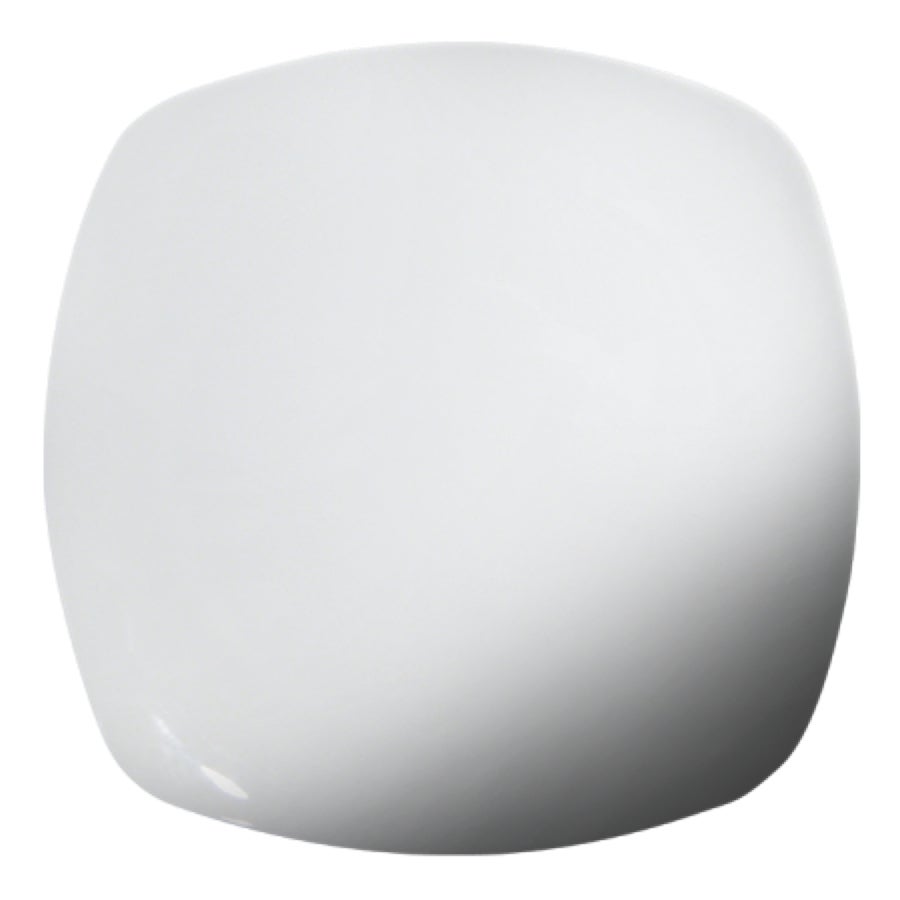 Plates, Coupe, 7.25 Inch, White, Porcelain, Square,4 - 6 COUNT