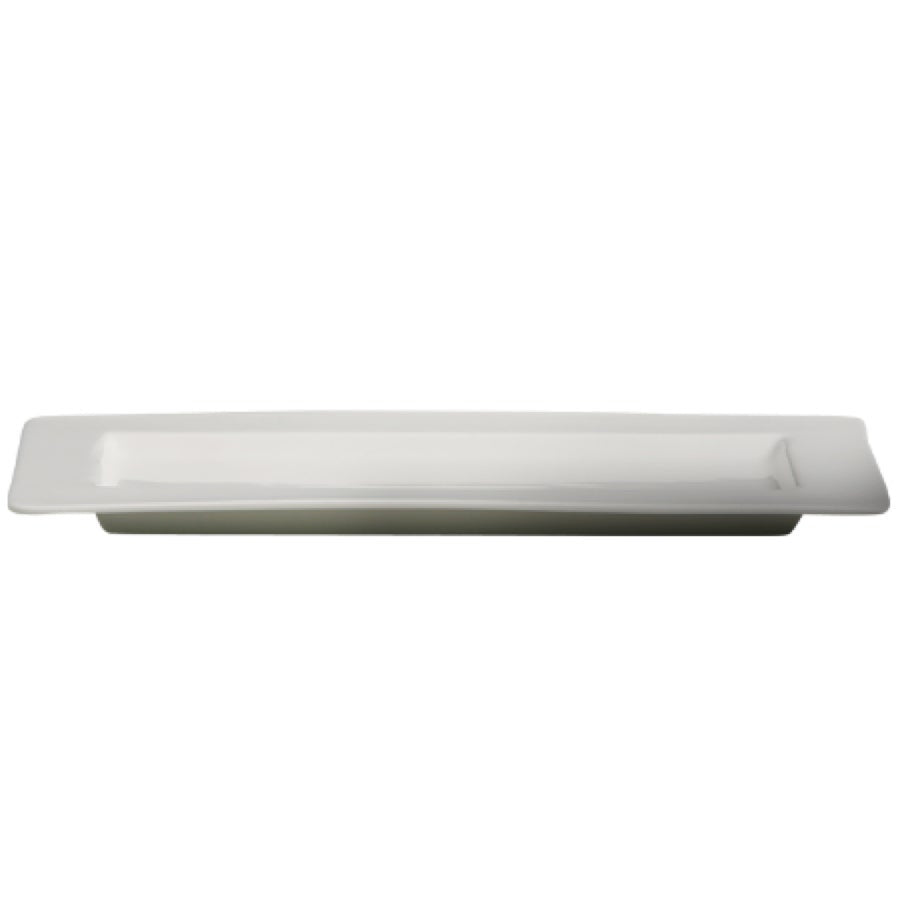 Platters, 15.75 Inch, Narrow Rim, White, Porcelain, Rectangular,10 - 1 COUNT
