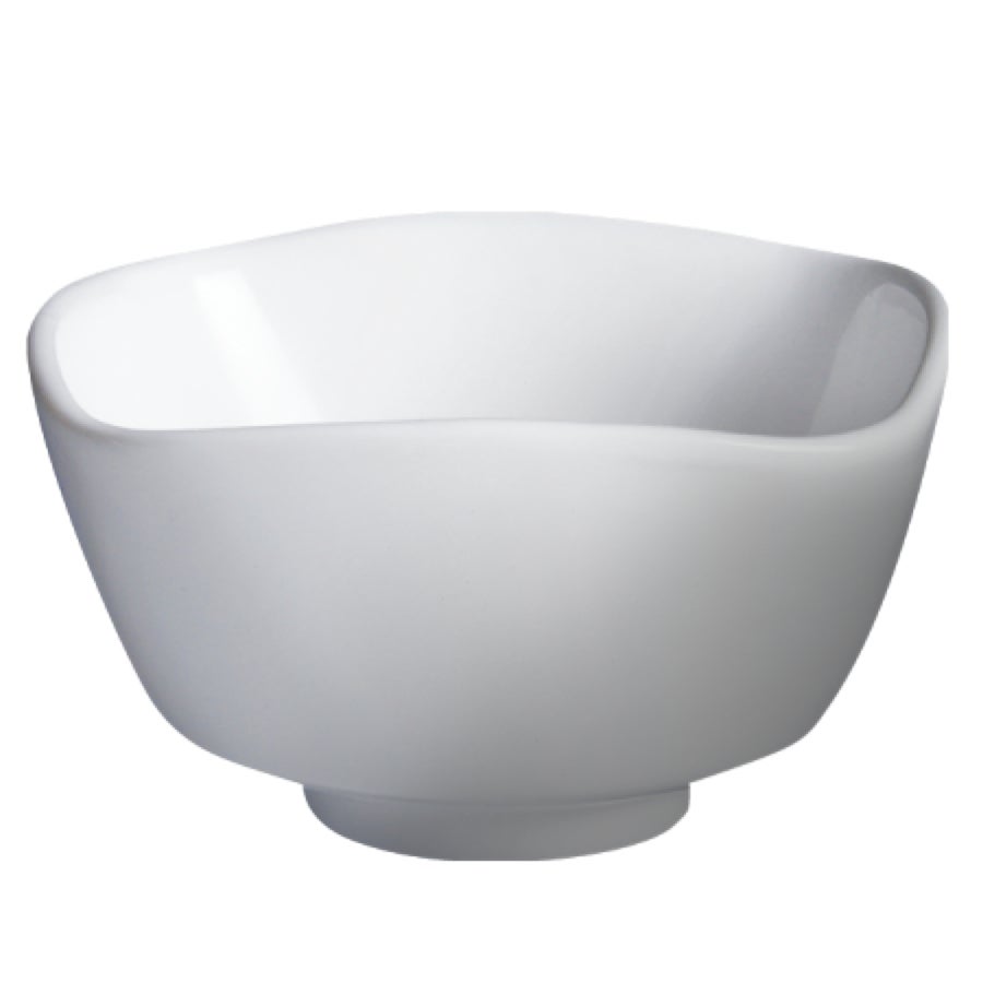 Bowls, 14 Ounce, 5 Inch, White, Square, Porcelain,8 - 6 COUNT