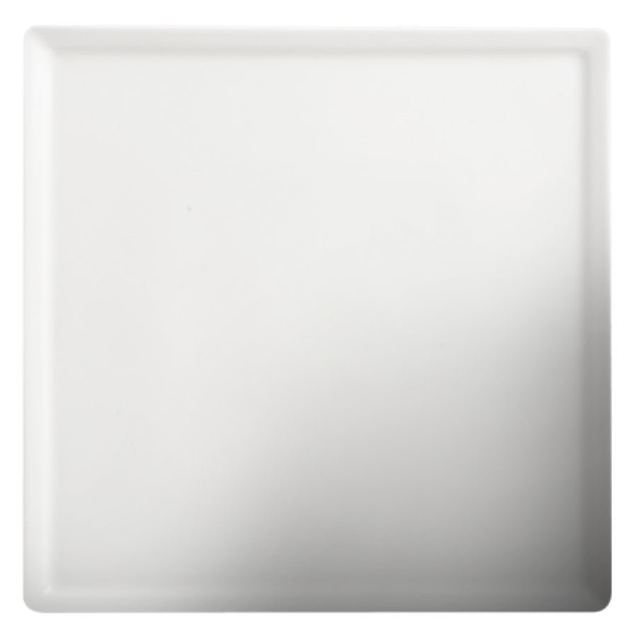Plates, 8 Inch, White, Porcelain, Square,6 - 3 COUNT