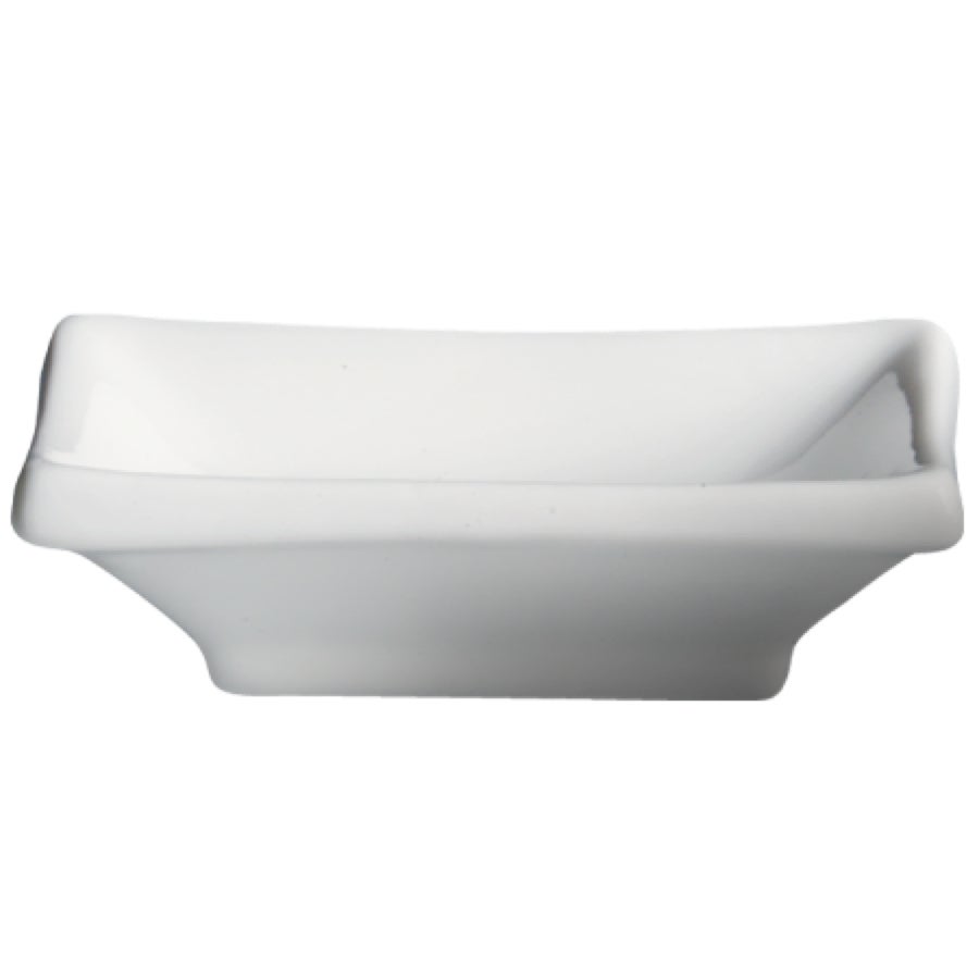 Saucers, 3.88 x 2.63 Inch, White, Porcelain, Rectangular,8 - 12 COUNT
