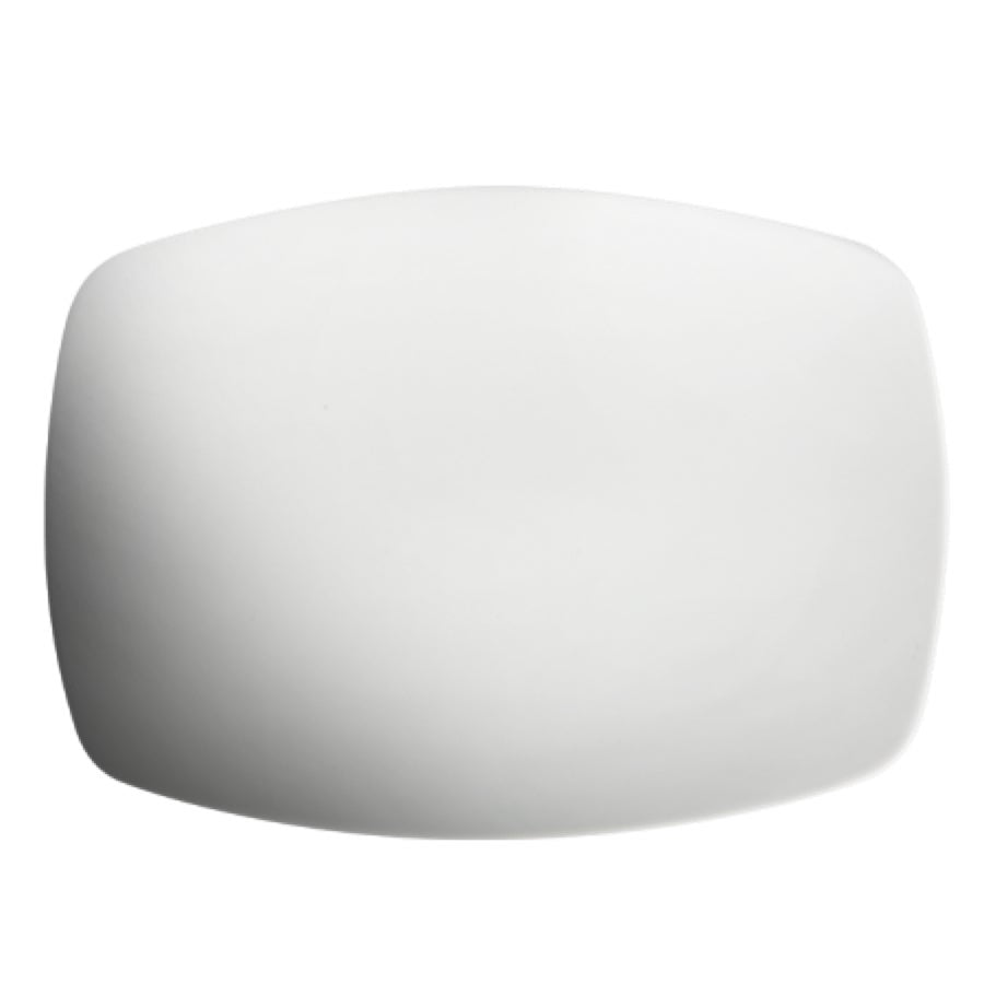 Platters, Coupe, 14 Inch, White, Porcelain, Rectangular,12 - 1 COUNT