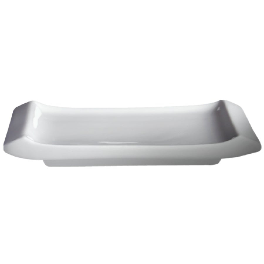 Platters, 8.50 x 5.75 Inch, White, Porcelain, Rectangular,6 - 4 COUNT