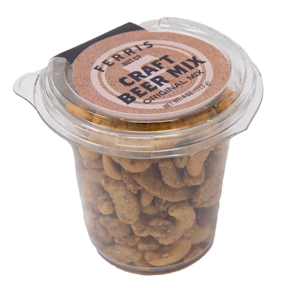 Snack Mix, Craft Beer, in Resealable Deli Cup,12 - 4 OUNCE