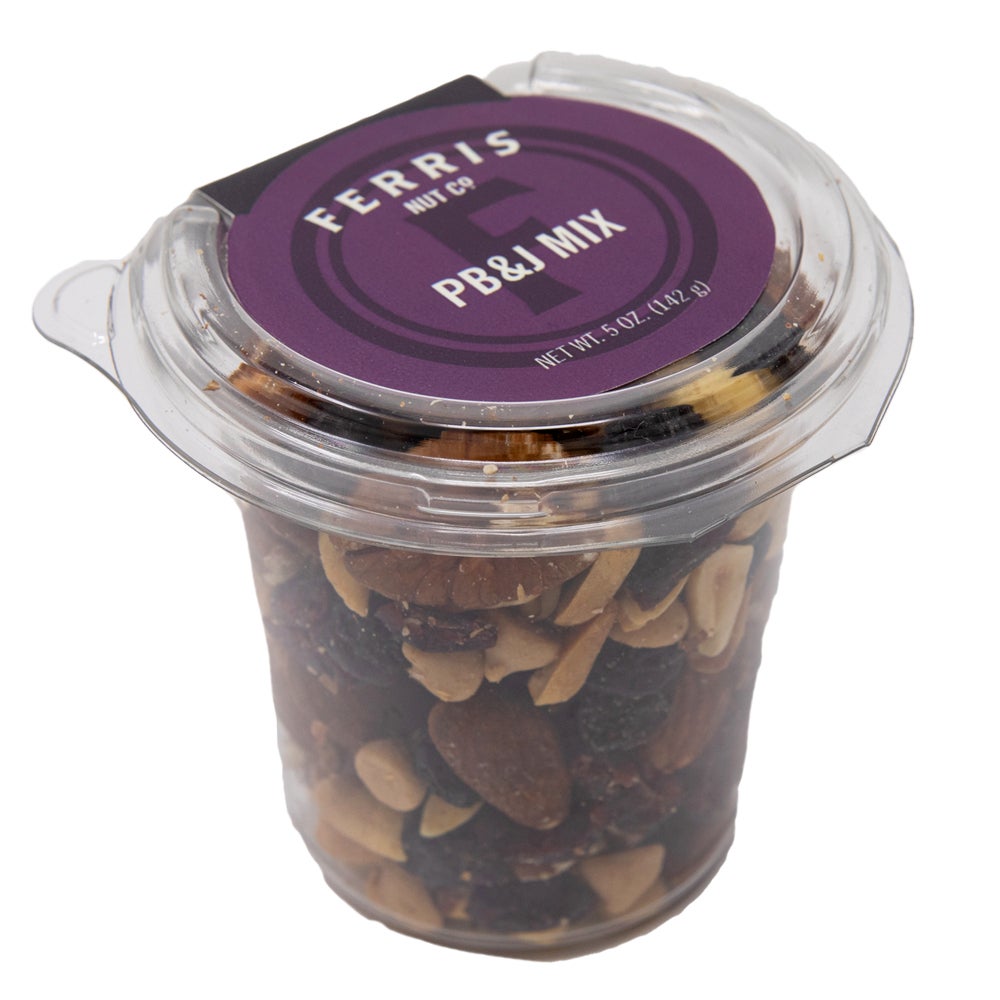 Trail Mix, Peanut Butter & Jelly, in Resealable Deli Cup,12 - 5 OUNCE