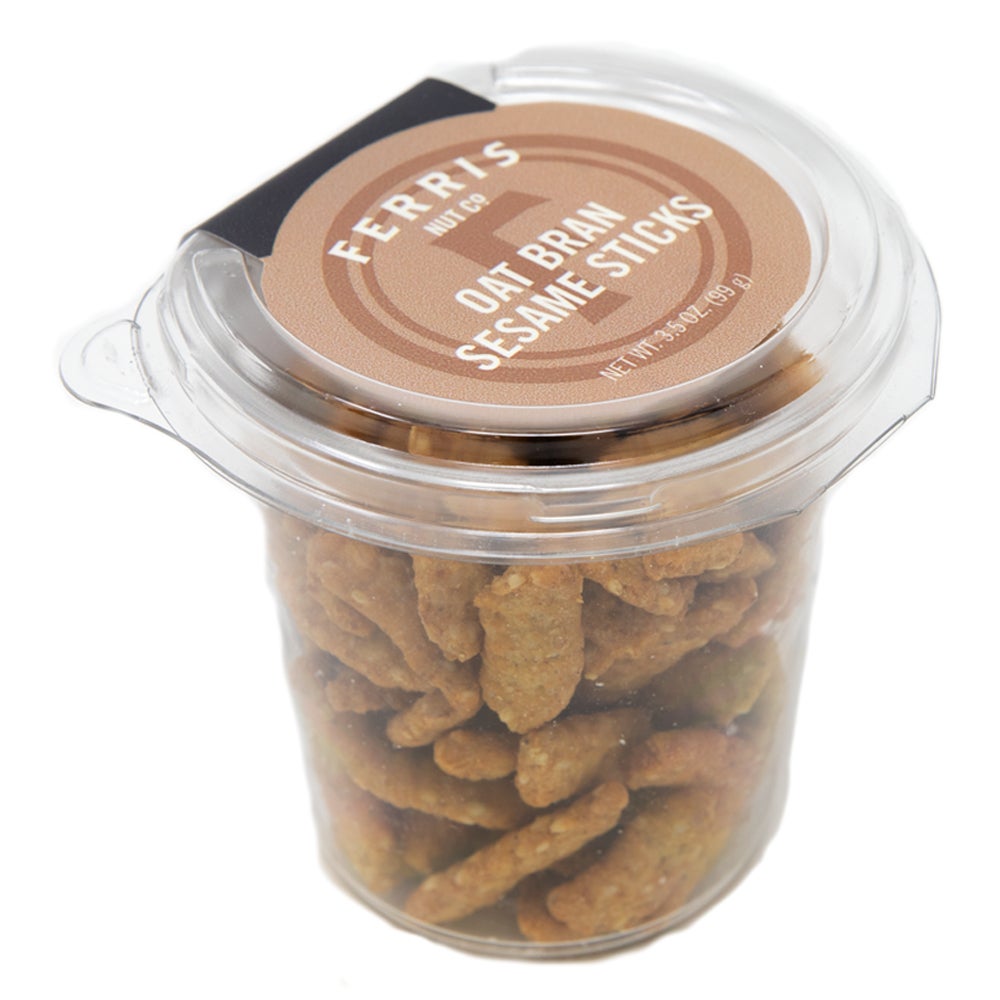Trail Mix, Oat Bran Sesame Sticks, in Resealable Deli Cup,12 - 3.5 OUNCE