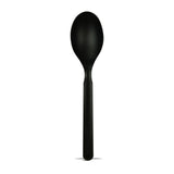 Spoons, 6 Inch, Plastic, Black, CPLA, Biodegradeable, 6 Linear Inch,20 - 50 COUNT