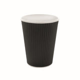 Cups, 10 Ounce, Paper, Rippled Black, 10 Ounce,25 - 40 COUNT