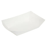 Trays, 3 x 2 x 1 Inch, Paper, White, Boat,1 - 400 COUNT