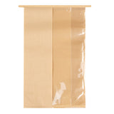 Bags, Tin Tie, 9.75 x 4 x 14.75 Inch, Paper, Kraft, with Window,1 - 100 COUNT