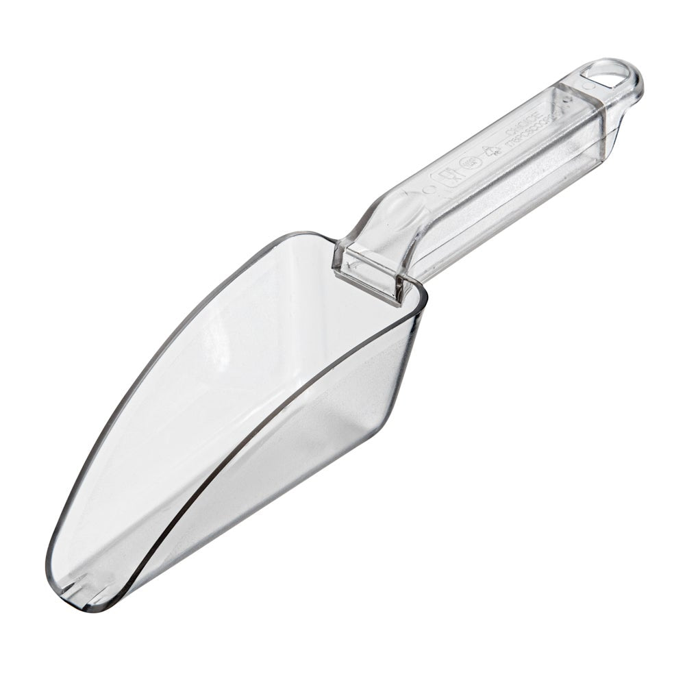 Ice Scoop, 6 Ounce, Plastic, Clear, 10 x 2.5 x 2.5 Inch,1 - 1 EACH