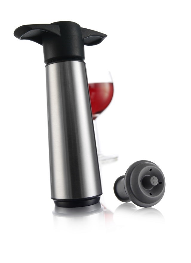 Stoppers, Wine Bottle, Rubber, with Stainless Steel Pump,6 - 1 COUNT