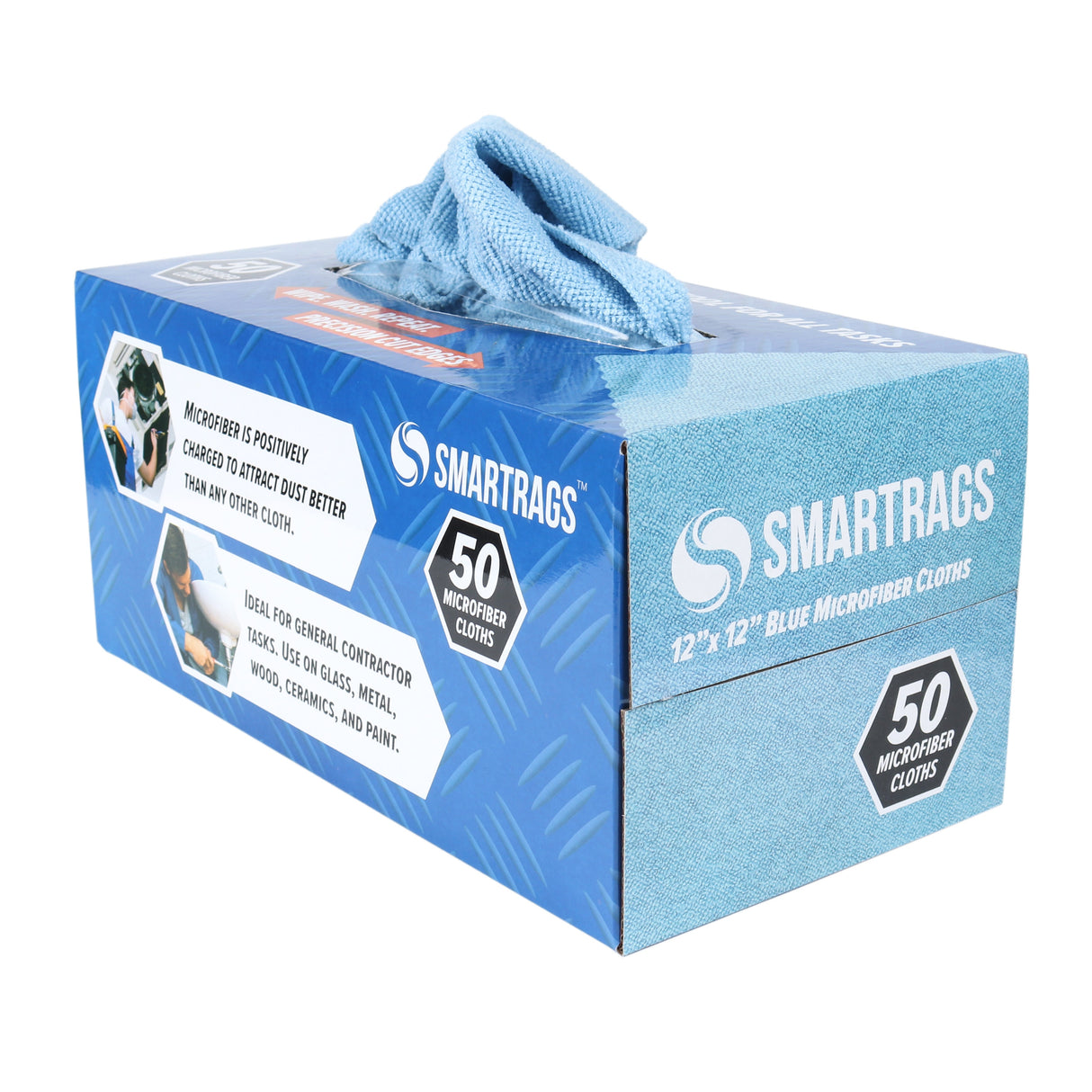 Cloths, Cleaning, Disposable, Microfiber, Blue,1 - 50 COUNT
