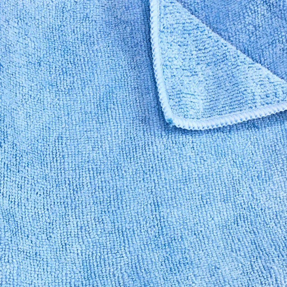 Cloths, Cleaning, Terry Microfiber, Blue, 16 x 16 Inch,12 - 1 EACH