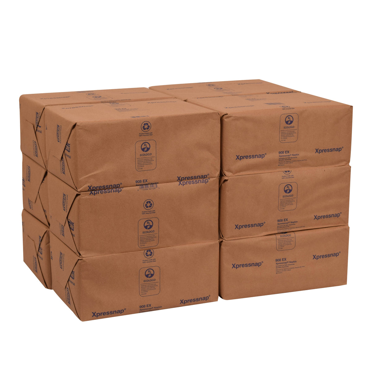 Napkins, Interfolded Dispenser, 1-Ply, Natural, 13 x 8.5 Inch,12 - 500 COUNT