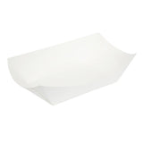 Trays, 5.5 x 3.5 x 2 Inch, Paper, White, Boat,1 - 200 COUNT