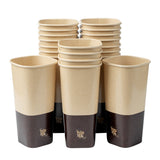 Cups, Hot & Cold, 22 Ounce, Paper, Kraft & Brown, Single Wall, 3.25 x 3.25 x 6.75 Inch,1 - 500 COUNT