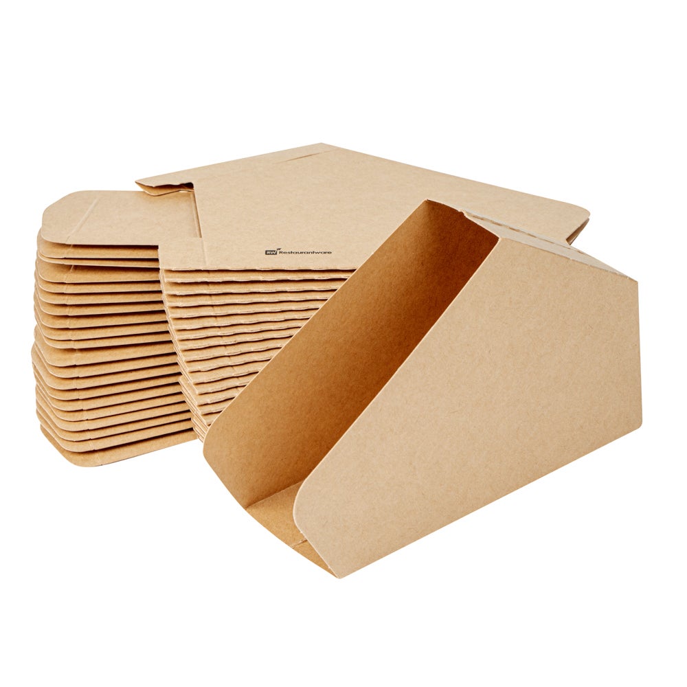 Holders, Taco, 6.25 x 2 x 3.75 Inch, Paper, Kraft, Greaseproof,1 - 200 COUNT