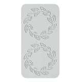 Mat, Fondant Impression, 8.50 x 4.30 Inch, Spring Leaf Halo, Silicone, Gray,1 - 1 EACH