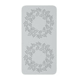 Mat, Fondant Impression, 10.60 x 5.30 Inch, Autumn Leaf Halo, Silicone, Gray,1 - 1 EACH