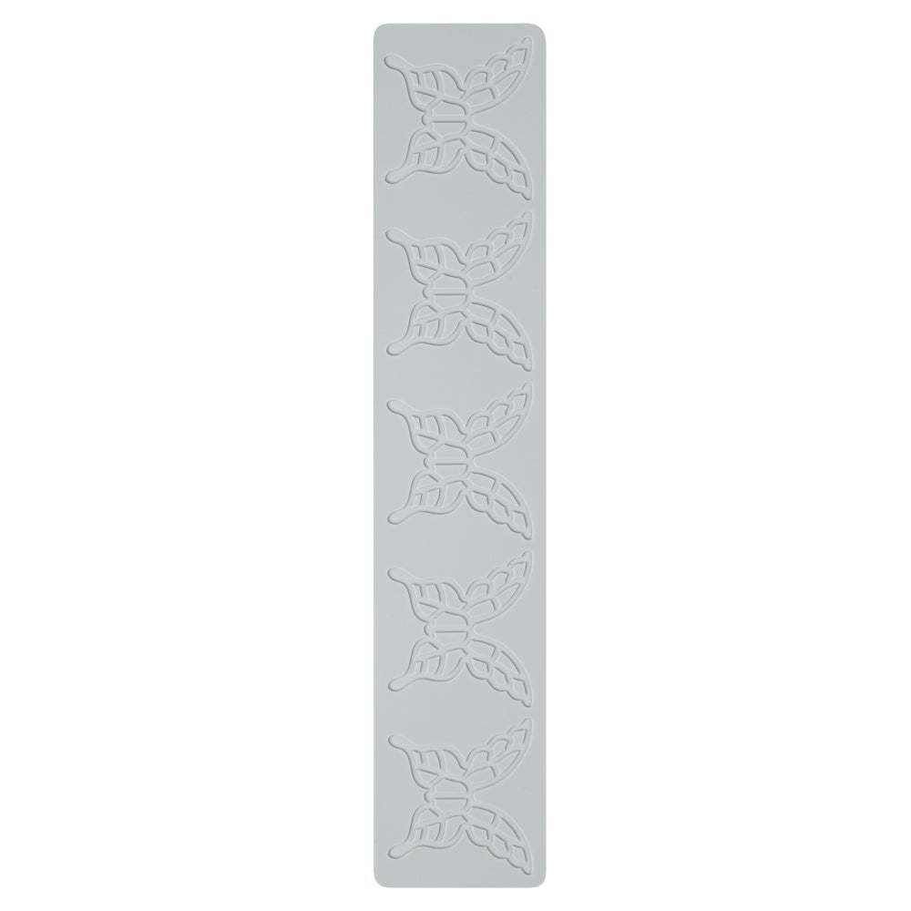 Mat, Fondant Impression, 15.20 x 3 Inch, Butterfly, Silicone, Gray,1 - 1 EACH