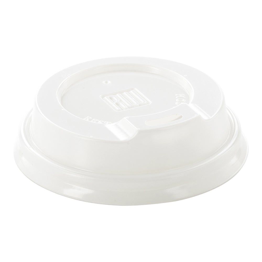Lids, Coffee Cup, 2.5 x 2.5 x 0.5 Inch, Plastic, White, for 4 Ounce Cups,1 - 25 COUNT