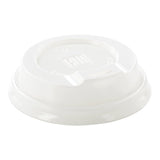 Lids, Coffee Cup, 2.5 x 2.5 x 0.5 Inch, Plastic, White, for 4 Ounce Cups,1 - 25 COUNT