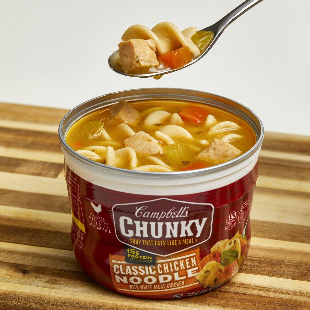 Soup, Classic Chicken Noodle, with White Meat Chicken,8 - 15.25 OUNCE