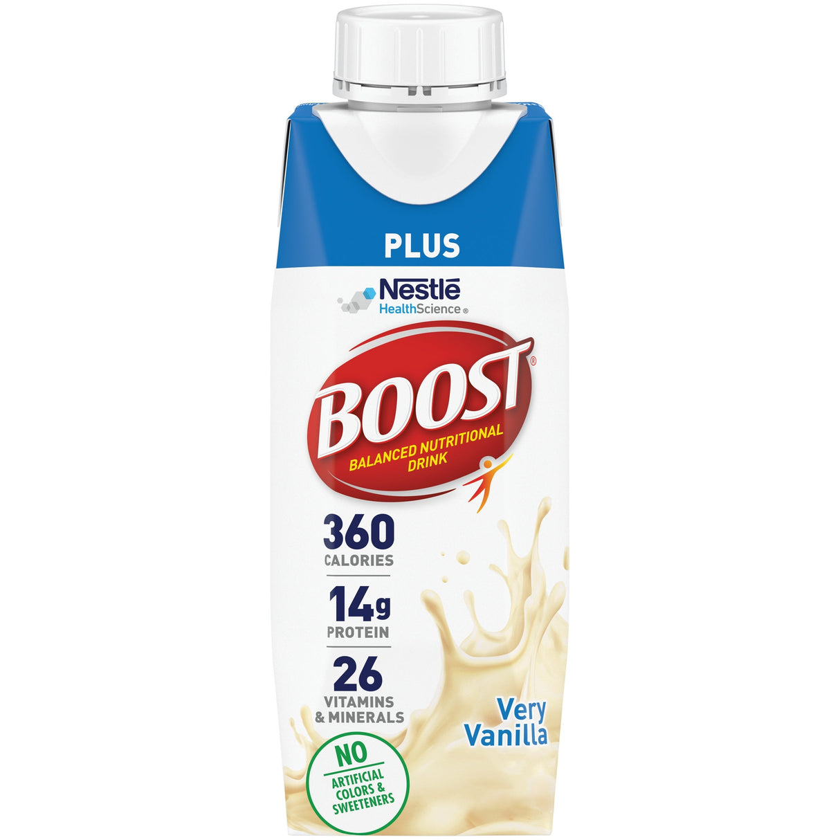 Nutritional Drink, Very Vanilla, Plus, Shelf-Stable, Single-Serve,24 - 8 FLUID