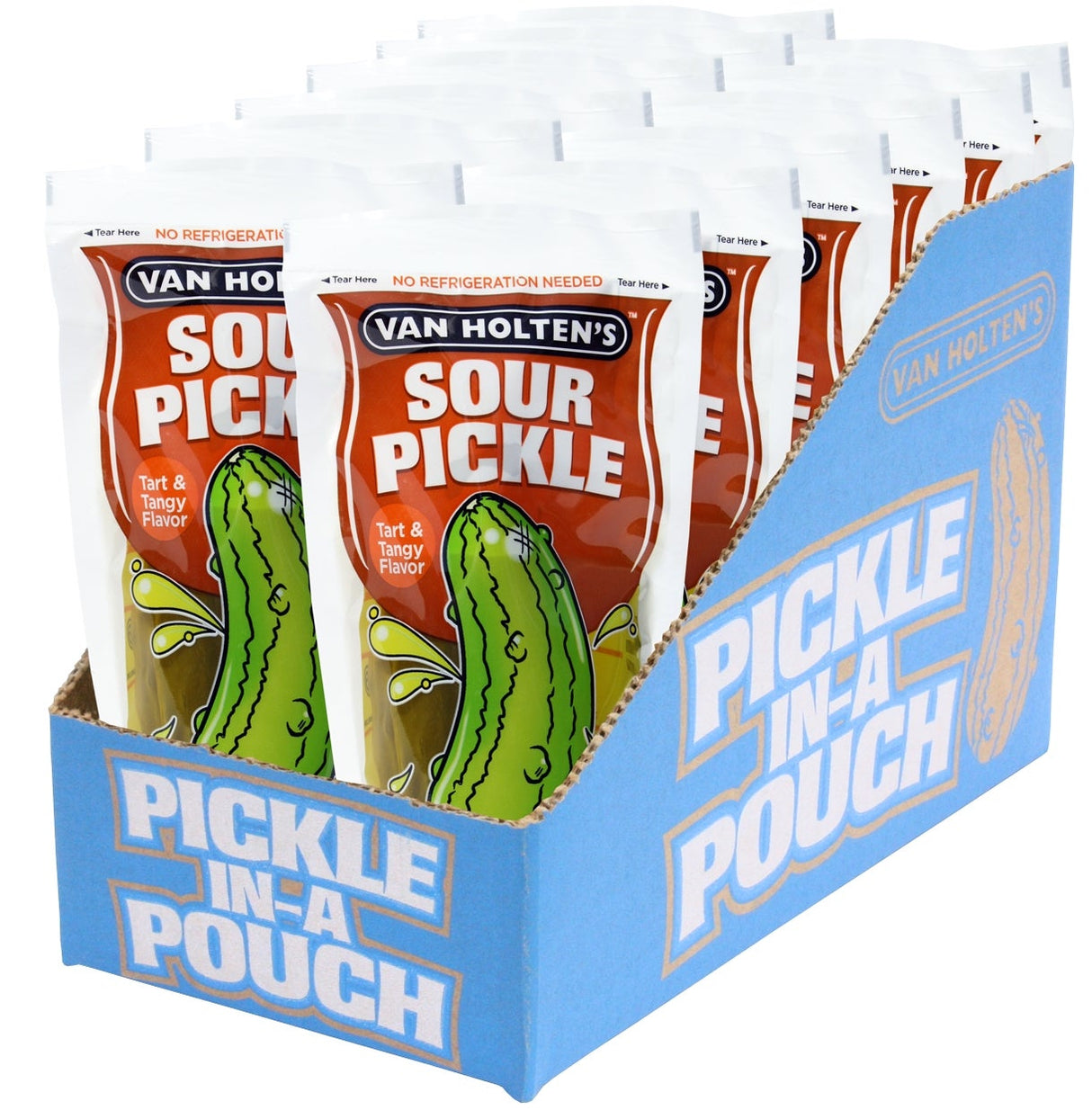 Pickles, Whole, Sour, Jumbo, Individually Wrapped,12 - 1 COUNT