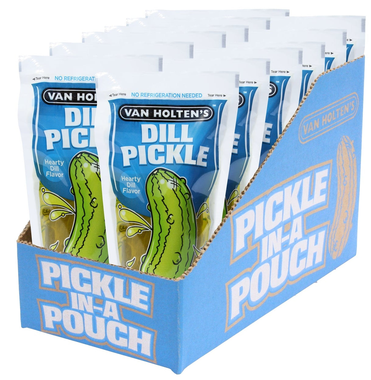 Pickles, Whole, Dill, Jumbo, Individually Wrapped,12 - 1 COUNT