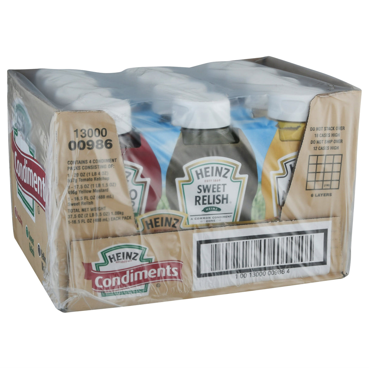 Picnic Pack, Includes Ketchup/Relish/Mustard,4 - 3 COUNT