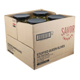 Olives, Green, Spanish Queen, Stuffed with Pimento, 140-160 Count,4 - 1 GALLON