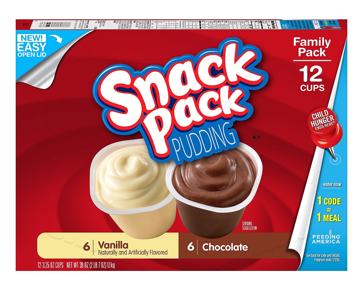 Pudding Cups, Chocolate & Vanilla, Shelf-Stable, 3.25 Ounce,6 - 12 COUNT