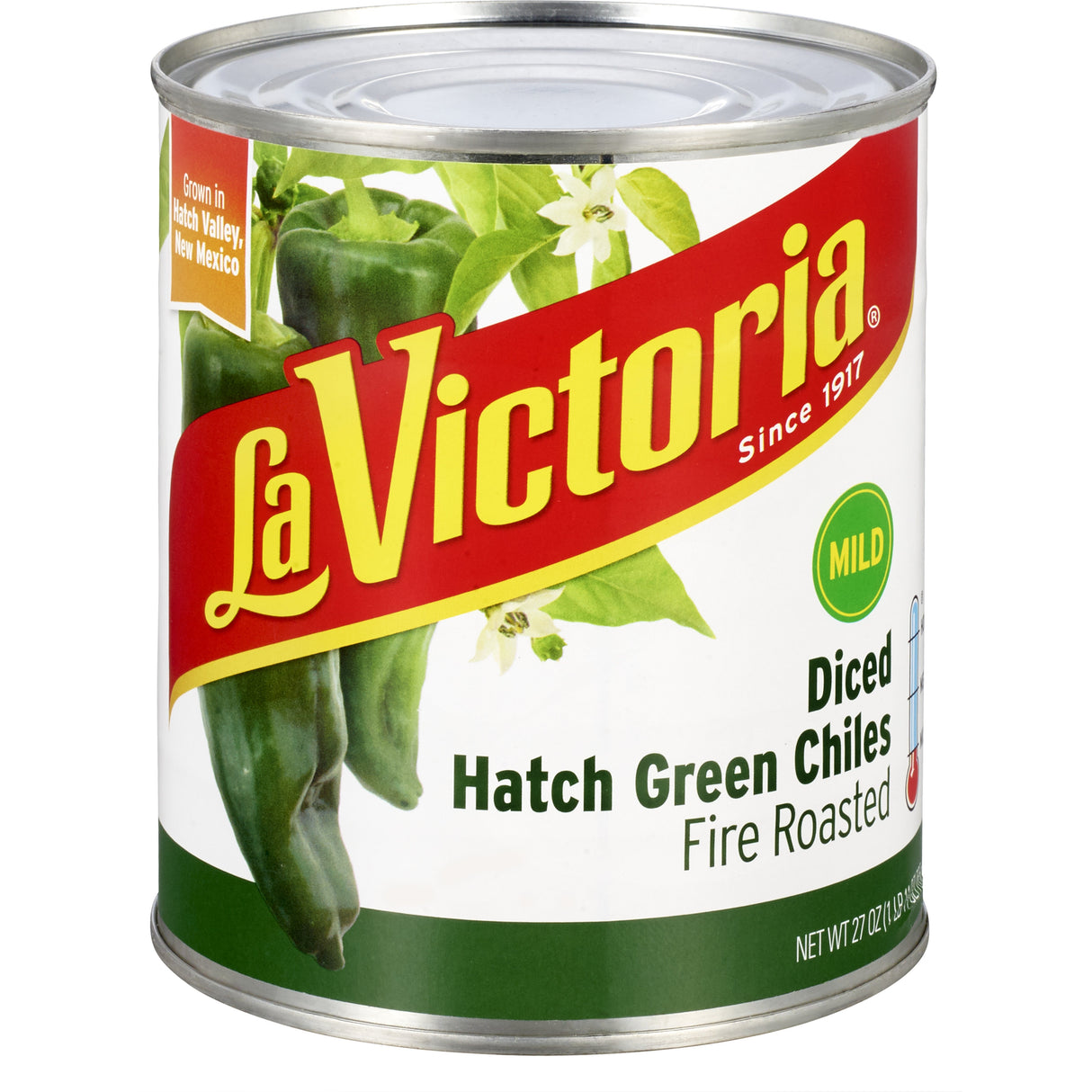 Peppers, Hatch Green Chile, Diced, Mild Fire Roasted,12 - 27 OUNCE